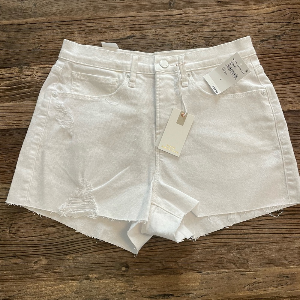 Good American Good 90s Short White 2